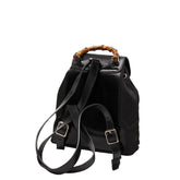 グッチ バンブー ミニリュック バックパック 003.1998.0030 ブラック ナイロン レザー レディース GUCCI 【中古】